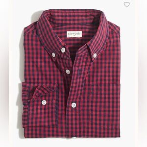 J. Crew Crewcuts Boys' Sz 16 Long-sleeve Button Down Shirt in Costal Navy Plaid